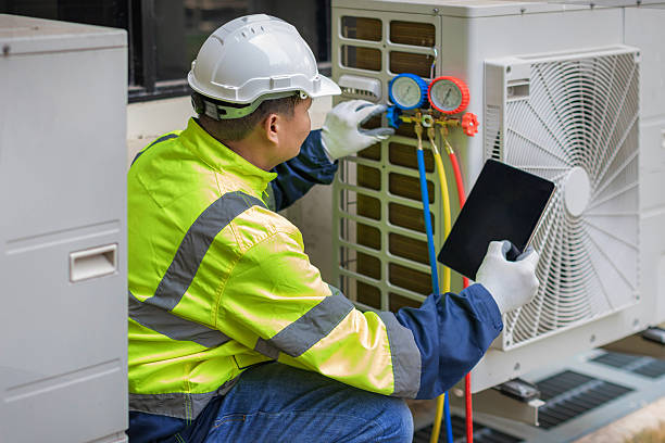 Professional Hvac Installation technician working in Windfall, IN
